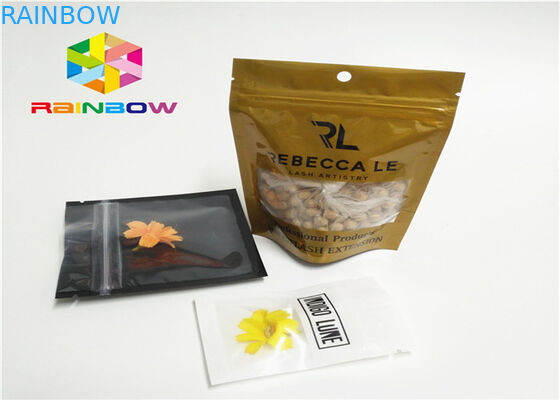 Glanzend/Steeneffect Plastic Zakken die Zijverbinding Drie voor Kruidenwierook verpakken