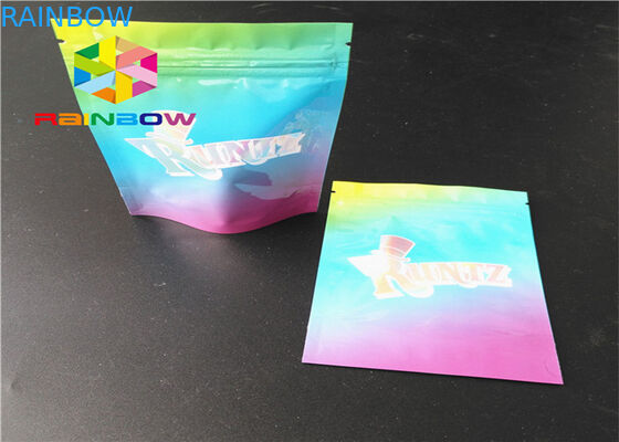 Glanzend/Steeneffect Plastic Zakken die Zijverbinding Drie voor Kruidenwierook verpakken