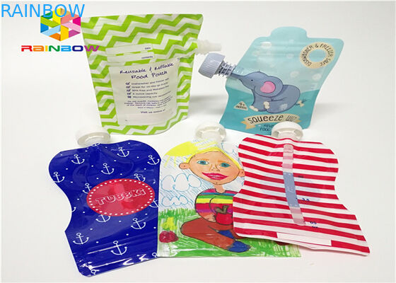 De aluminiumfolietribune spuit omhoog Zak die Aangepast Druk120ml-Plastiek verpakken