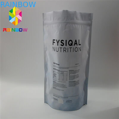 Ritssluitings Reclosable Plastic Zakken die de Tweezijdige Veilige Zakken van het Steen Gouden Vlakke Voedsel verpakken