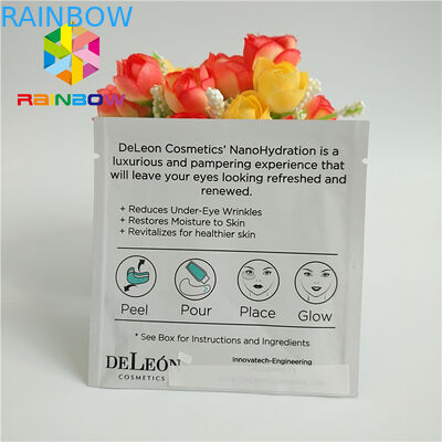 Partij drie verzegelde Gedrukt Gezichts het Oogmasker van de Ritssluitingszakken Gelamineerd Aluminiumfolie