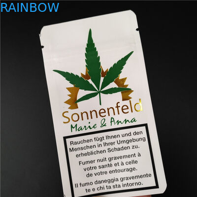 De Kruidenwierook die van THC CBD Gummies de Biologisch afbreekbare Witte Kraftpapier-Zakken van het Zakkenvoedsel verpakken