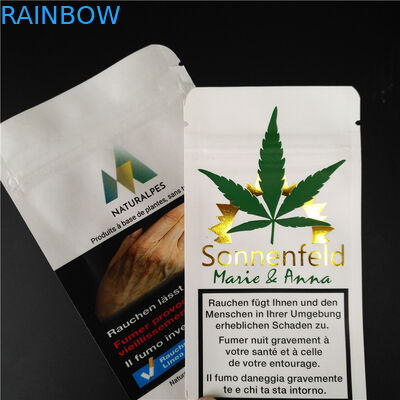 De Kruidenwierook die van THC CBD Gummies de Biologisch afbreekbare Witte Kraftpapier-Zakken van het Zakkenvoedsel verpakken