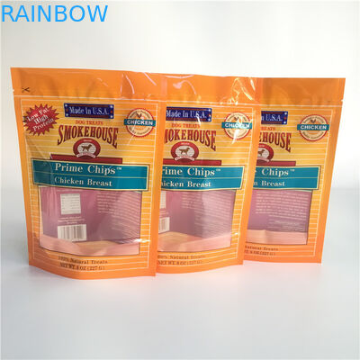 Douane die Plastic Zakken drukken die Tribune op Ritssluitingszak verpakken met Één Manier het Ontgassen Klep