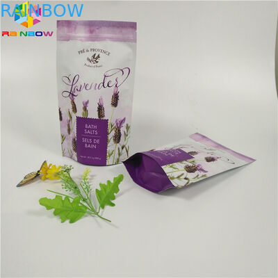 De Zak die van de de Drukfolie van de douanesteen Vlak Bodemlichaam verpakt schrobt Zak met Ritssluiting