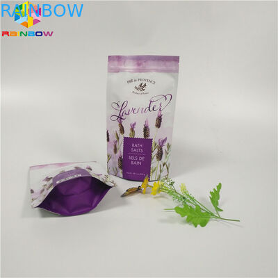 De Zak die van de de Drukfolie van de douanesteen Vlak Bodemlichaam verpakt schrobt Zak met Ritssluiting