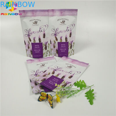 De Zak die van de de Drukfolie van de douanesteen Vlak Bodemlichaam verpakt schrobt Zak met Ritssluiting