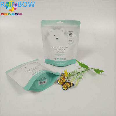 Het lichaam schrobt Kleurrijke Gedrukte Vochtbestendige de Ritssluitingstribune van Folie Verpakkende Zakken op Zak