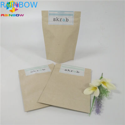 Schrobben de Aangepaste het Document van de voedselrang Zakken die Rekupereerbaar Lichaam opstaan Verpakking