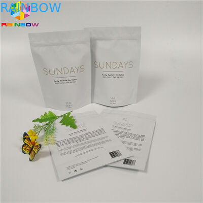 Gedrukte het Document van Kraftpapier van de ritssluitingszak schrobben de Douane Zakken Verpakkings Biologisch afbreekbare Vochtbestendig