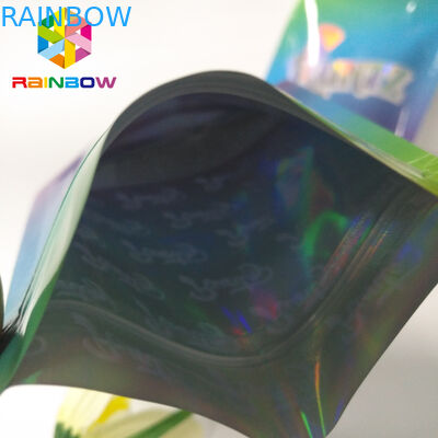 Vochtbestendige Tribune op van de de Zakkenruntz Kleurrijke Mylar Laser van de Ritssluitingszak het Hologramritssluiting