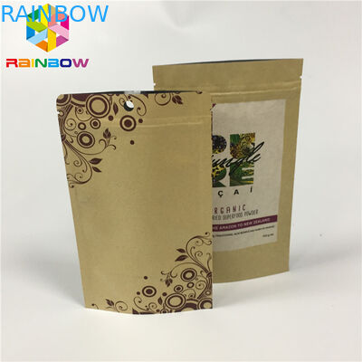 Kraftpapier-Document Ritssluitingstribune op de Zelftribune van de Zakkenaluminiumfolie Vochtbestendig voor Nootsnack