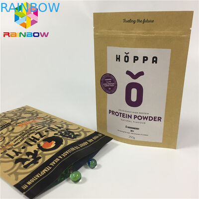 Resealable Aangepaste Document Zakken Zelftribune op het Document van Snack Natuurlijke Kraftpapier Zak