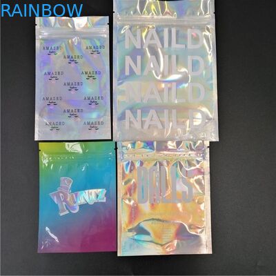 Het gedrukte Vape-van de Zakpackagi van de Patroonfolie Zoute Kruid schittert de Iriserende Zak van Shinny