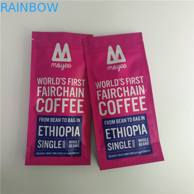 De hete verkoopkoffie doet in het groot douane in zakken drukkend de zijzak van de hoekplaatkoffie met hoogte - kwaliteit het ontgassen klep voor 250g-koffie