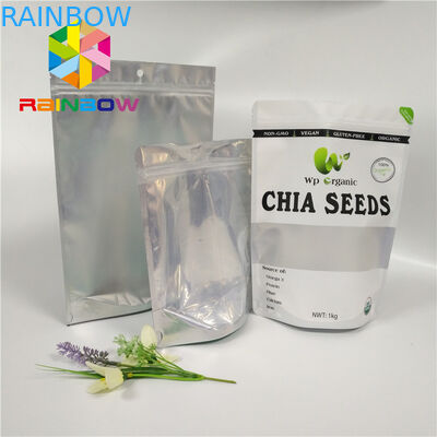 In het groot de Aluminiumfolietribune van de Voedselrang op Ritssluitingszak met Duidelijk Voorvenster voor Zaden/Gedroogd fruit Verpakking