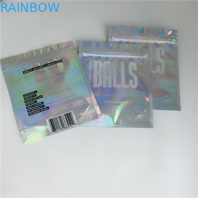 Van het het Hologramcbd Onkruid van het geurbewijs de Ritssluitings Plastic Zak die Aangepaste Grootte verpakken