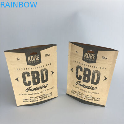 Resealable Kosmetische Verpakkende het Document van Kraftpapier van de Zakaluminiumfolie Tribune op Zakken