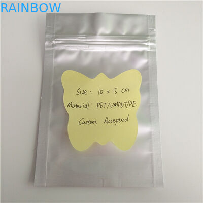 De duidelijke Zilveren Kleurentribune op Ritssluitingszak doet Aangepaste Gelamineerde Verpakking in zakken