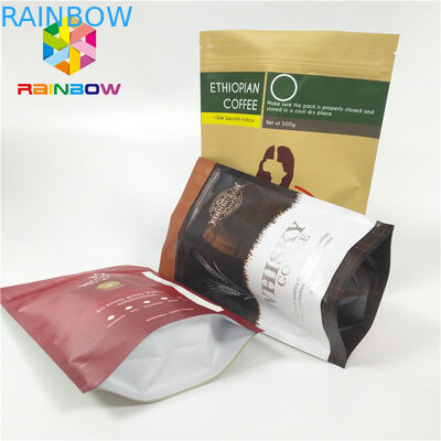 Gelamineerde Materiële Voedsel Plastic Zakken die Aluminiumfolie met Klep verpakken