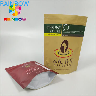 Gelamineerde Materiële Voedsel Plastic Zakken die Aluminiumfolie met Klep verpakken