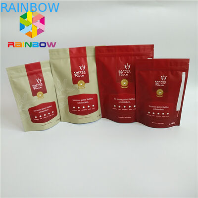 Gelamineerde Materiële Voedsel Plastic Zakken die Aluminiumfolie met Klep verpakken