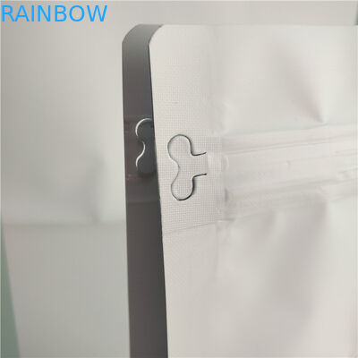 Vlakke het Voedsel van de Bodemzak Duidelijke Witte de Drukbovenkant die van de Verpakkingsfilm met Luchtklep vullen