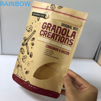 Koffiebonen die Aangepaste Document Zakken 120-180 Mic Dikte met Embleemdruk verpakken