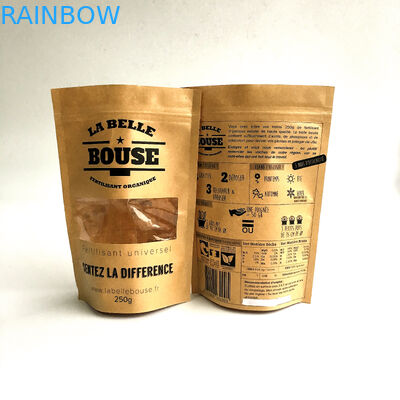 De rekupereerbare Aangepaste Document Tribune van de Zakken Natuurlijke Ritssluiting op Zak met Venster