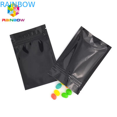 De volledige van de de Zak Verpakkende Ritssluiting van de Kleurenaluminiumfolie Vlakke 3 Kant Verzegelde Zakken