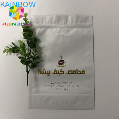 De gelamineerde Tribune van de Aluminiumfolie Matte Ritssluiting op de Zak van de de Zakkenkoffie van de Ritssluitingszak met Klep