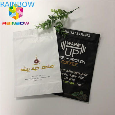 De gelamineerde Tribune van de Aluminiumfolie Matte Ritssluiting op de Zak van de de Zakkenkoffie van de Ritssluitingszak met Klep