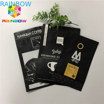 Matte Zwarte 200g-Aluminiumfolietribune op van de de Koffiezak van de Zakritssluiting de Gravuredruk