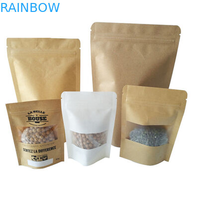 Opnieuw te gebruiken het Voedseltribune van Kraftpapier van de Snackzak Verpakkende Douane Gedrukte op Gediplomeerd Zaksgs