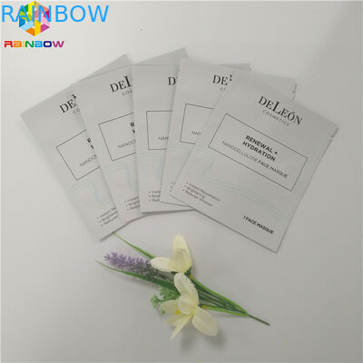 Aluminiumfolie Plastic Kosmetische Gezichtsverpakking 3 van de Verpakkingszak het Maskerpakket van de Kantenverbinding