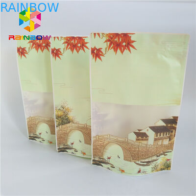 Kraftpapier-Document de Douane drukte omhoog Tribunezakken die voor Koffiebonen 1kg verpakken 500g