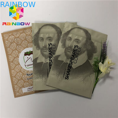 Doypack Resealable Ritssluiting die de Verpakkende Zakken van de Zakkenkoffie 50-200 opstaan Microns