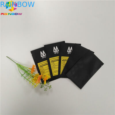 Kleine Zwarte Kleurentribune op Ritssluitingszak Drie de Kant Verzegelde Folie van Aluminiummylar