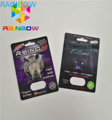 De normale Kaart die van de Grootteblaar 3D Effect Geslachtspil voor Mensen verpakken die Kaart verpakken