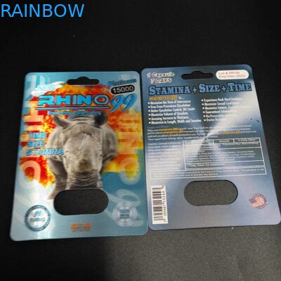 De normale Kaart die van de Grootteblaar 3D Effect Geslachtspil voor Mensen verpakken die Kaart verpakken