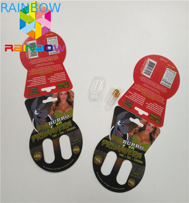 3d Lenticular Verpakkend Burro-Merkdocument Kaartvakje Enig Dubbel Gat met inbegrip van Fles