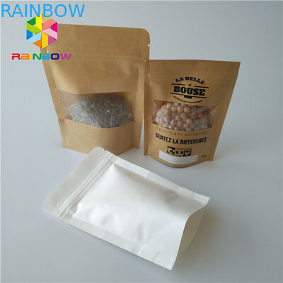 Tribune op Zakkendocument Vakje de Rang van het Verpakkingsvoedsel met Duidelijk Rechthoekig/Ovaal Venster