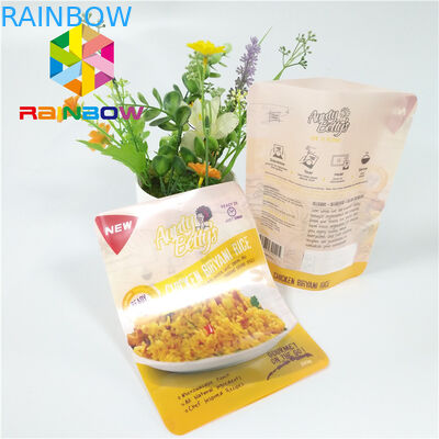 Verpakken staan de ritssluitings Plastic Zakken die de Gedrukte Vacuümretort van de Voedselsaus Zak op