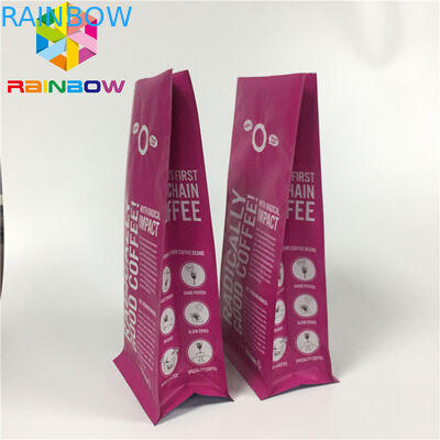 Aluminiumfoliezak de Verpakking, staat de Vlakke Bodem van Koffiezakken met Klep op