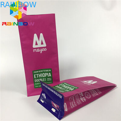 Aluminiumfoliezak de Verpakking, staat de Vlakke Bodem van Koffiezakken met Klep op