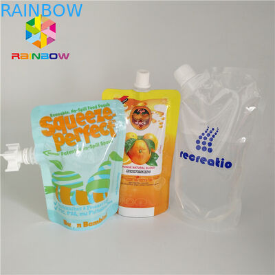 De plastic Zakken van Drank Vloeibare Spuiten, de Tribune van de Vruchtensapdrank op Zakken met GLB