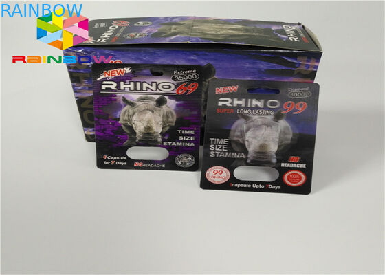 De plastic van de het Tussenvoegselkaart van de Flessenblaar van de Verhogingspillen Mannelijke 3d Verpakking van Kaarten/Vertoningsdoos