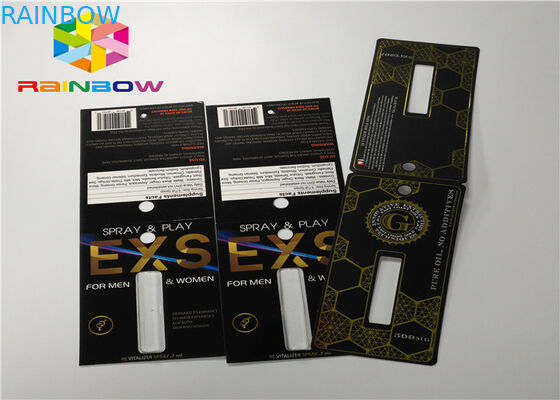 De plastic van de het Tussenvoegselkaart van de Flessenblaar van de Verhogingspillen Mannelijke 3d Verpakking van Kaarten/Vertoningsdoos