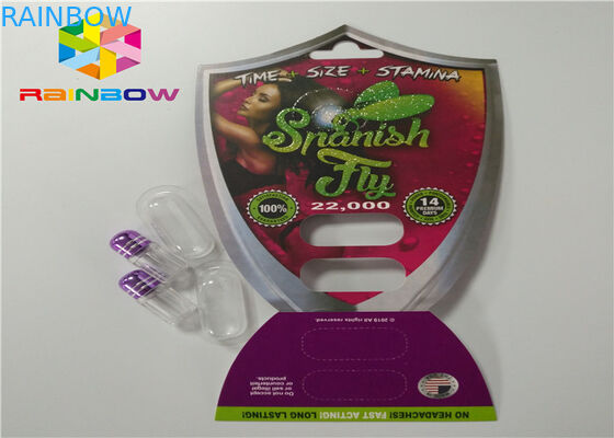 De mannelijke Verhogingspillen verschroeien Pak die 3D Kaart van de Rinocerosblaar voor Capsulespakket verpakken