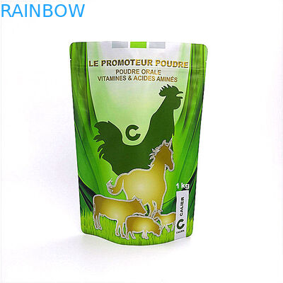 Vochtbestendige Plastic Zakken die van de de Greepverbinding van de Veevoederzak de Aluminiumfolie Doypack verpakken